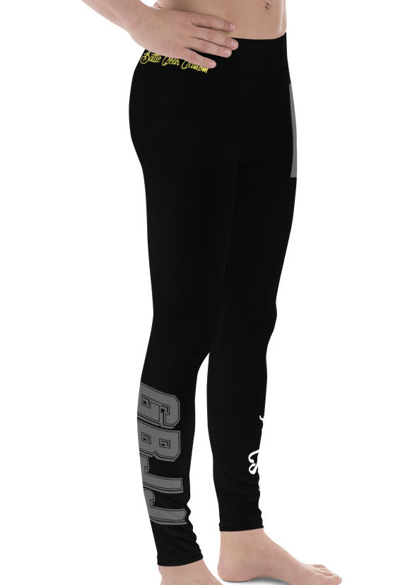 Thumbnail: GBJJ Groundgame Godalming Black Male NO GI MMA Spats Leggings