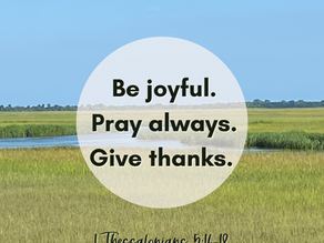 Joyful, Prayerful, Thankful