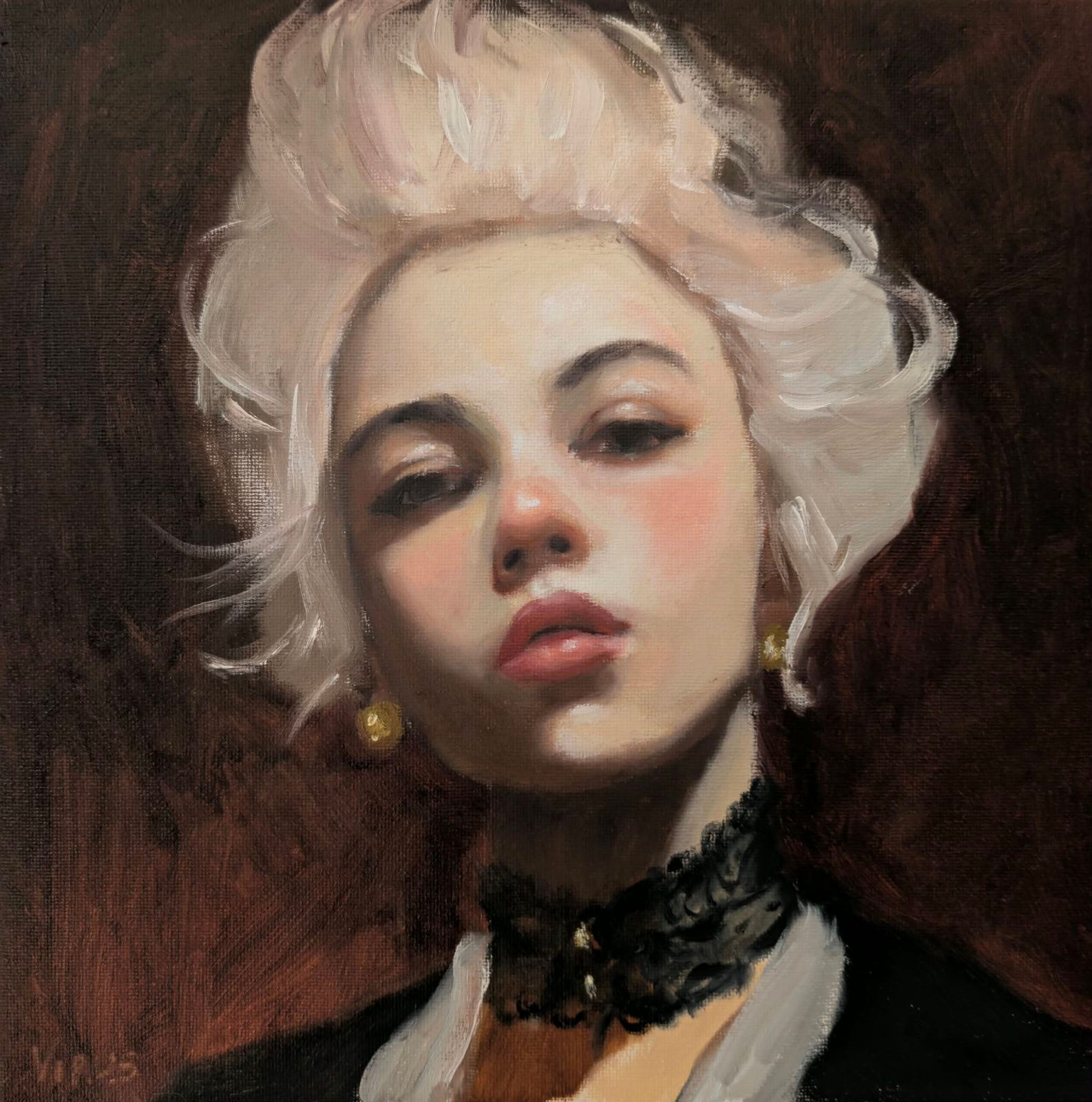 Girl with golden earring by VIRUS