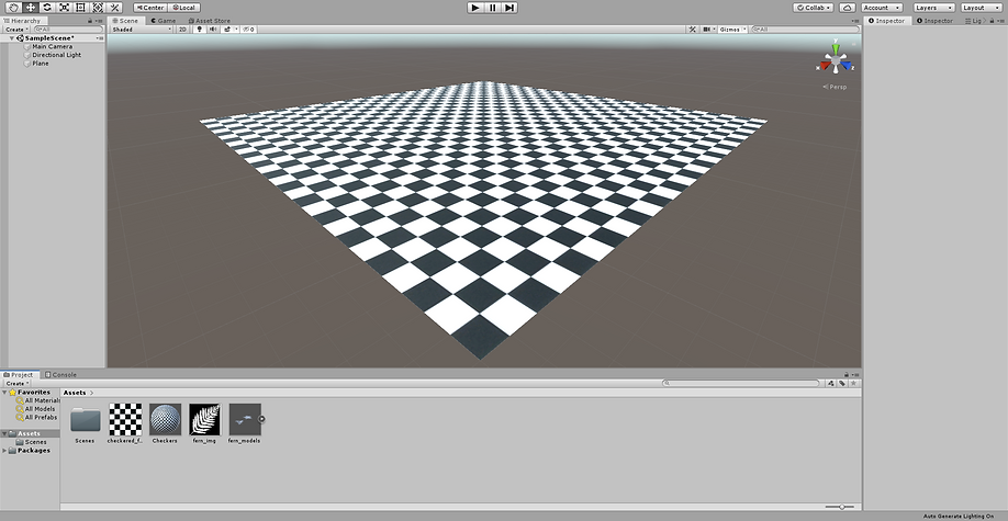 Unity 2019.1.2f1 Personal - SampleScene.