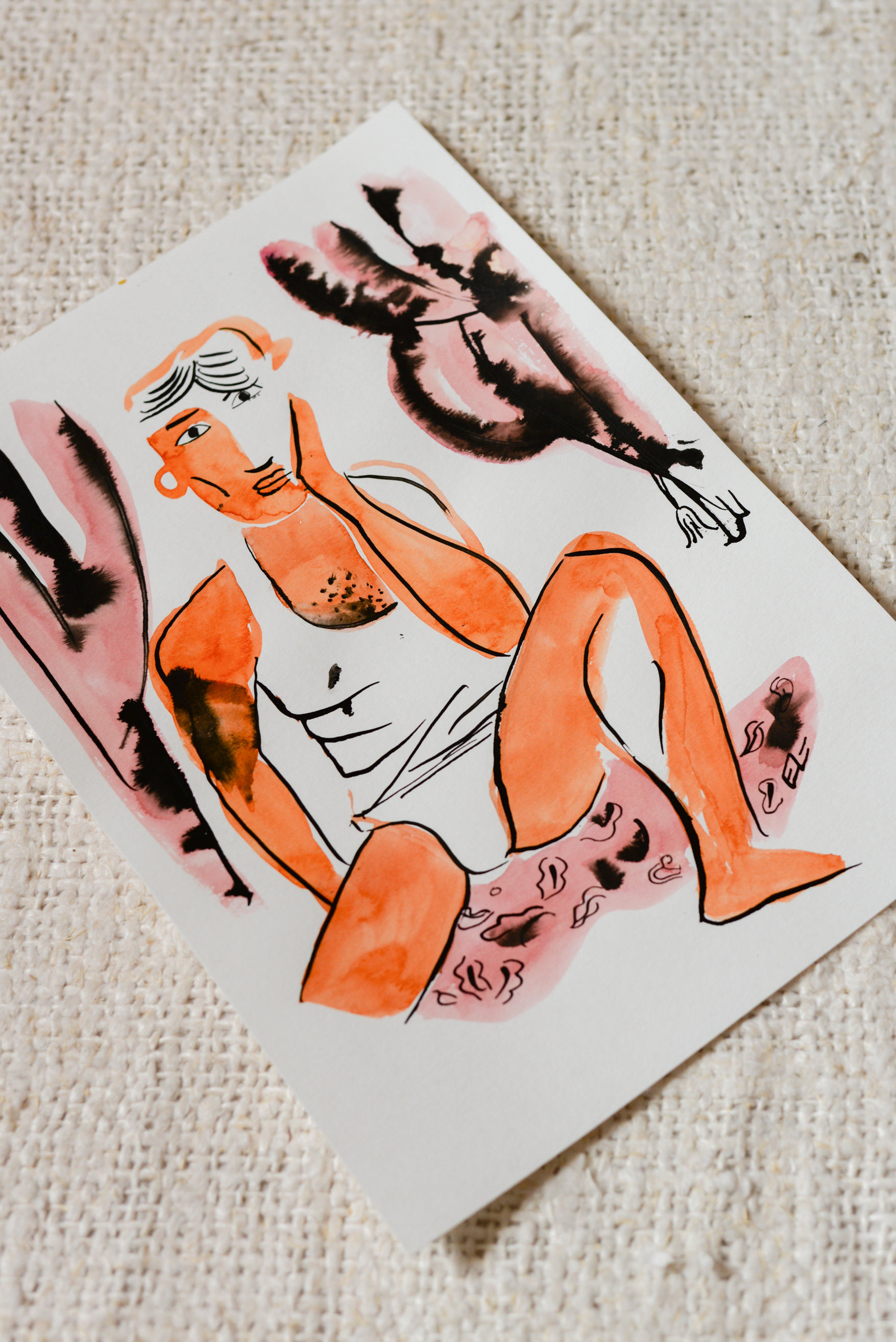 Figurative Watercolour 2021 by Eric Leroux