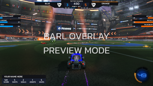 Custom Rocket League Spectator Overlay OBS