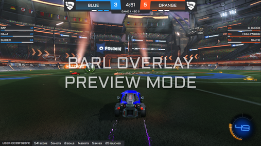 Rocket League RLCS Style HUD