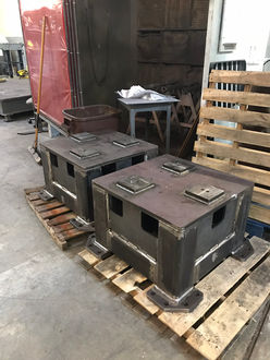 welded robot stand