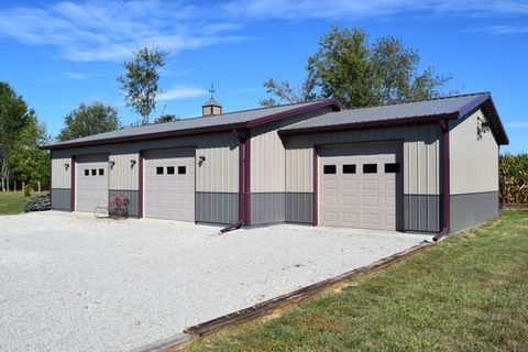 Custom DIY Barn 3-car garage