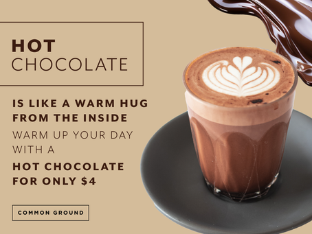 $4 Hot Chocolate this Friday!