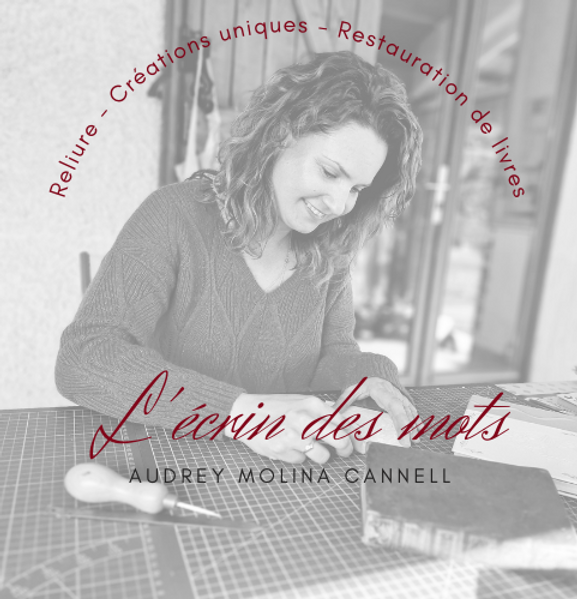 l'écrin des mots, reliure, créations uniques, restauration de livres, audrey molina cannell