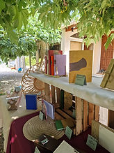 stand reliure, livres, carnets albums