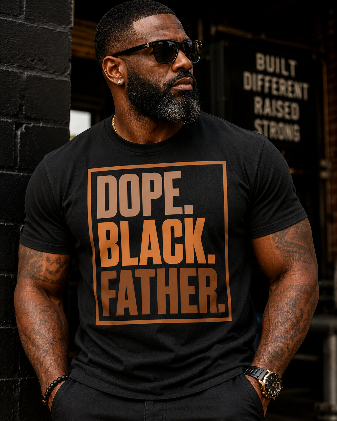 Dope Black Father Tshirt