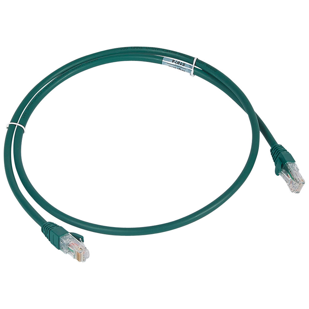 Patch cord Cat. 6 U/UTP 1 m LZ0H verde
