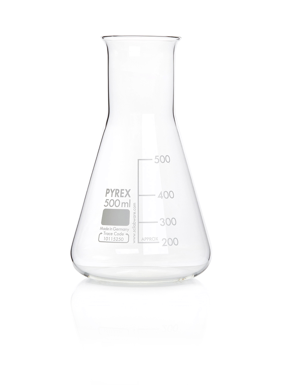 500ML CONICAL FLASK WIDE NECK, Pack of 10