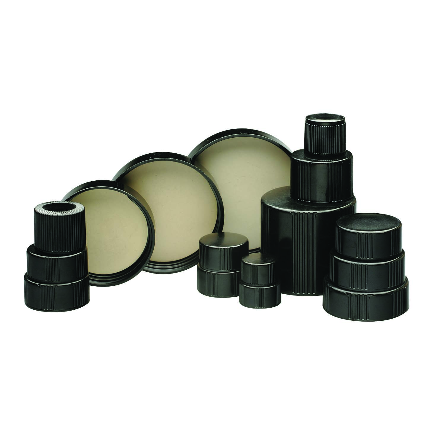 33-400 CAP BLK PHENOLIC 14B, 1 Case