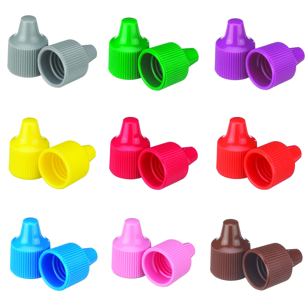 15-415 DROPPER TIP CAP PP WHT, 1 Case