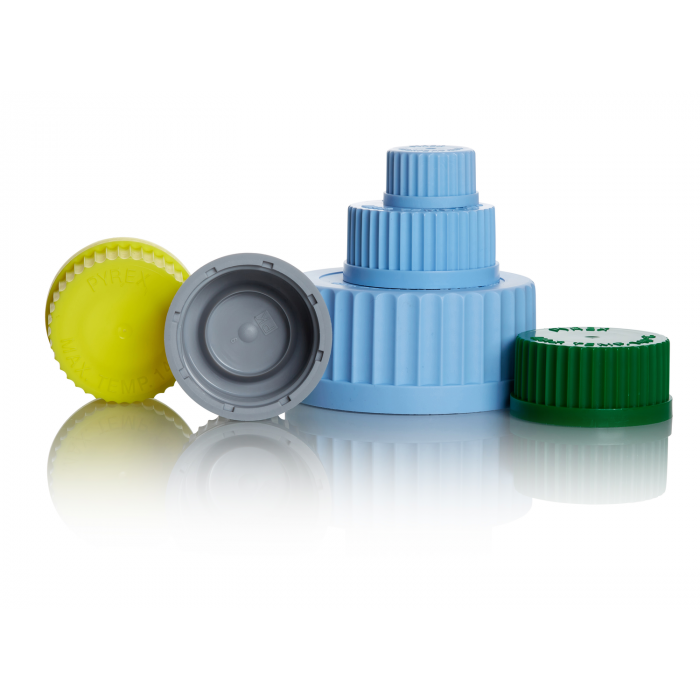 PYREX Screw cap Light blue GL 32