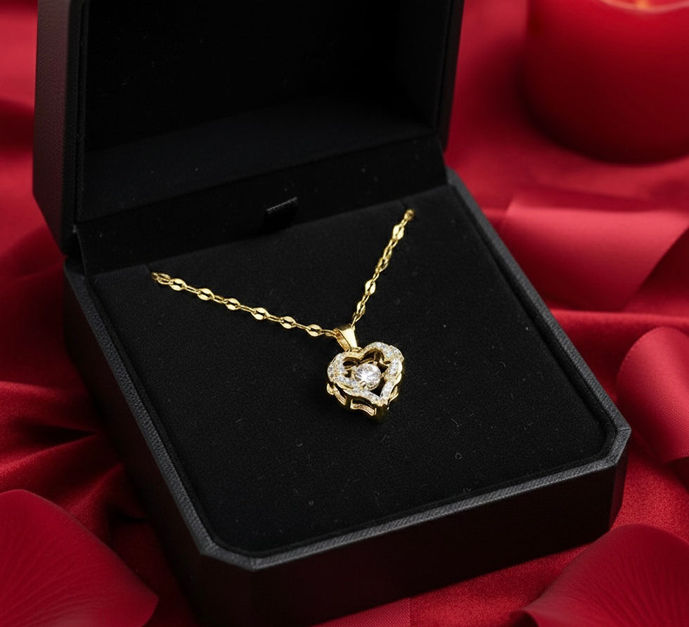 Thumbnail: Love Glow Stainless Steel Necklace