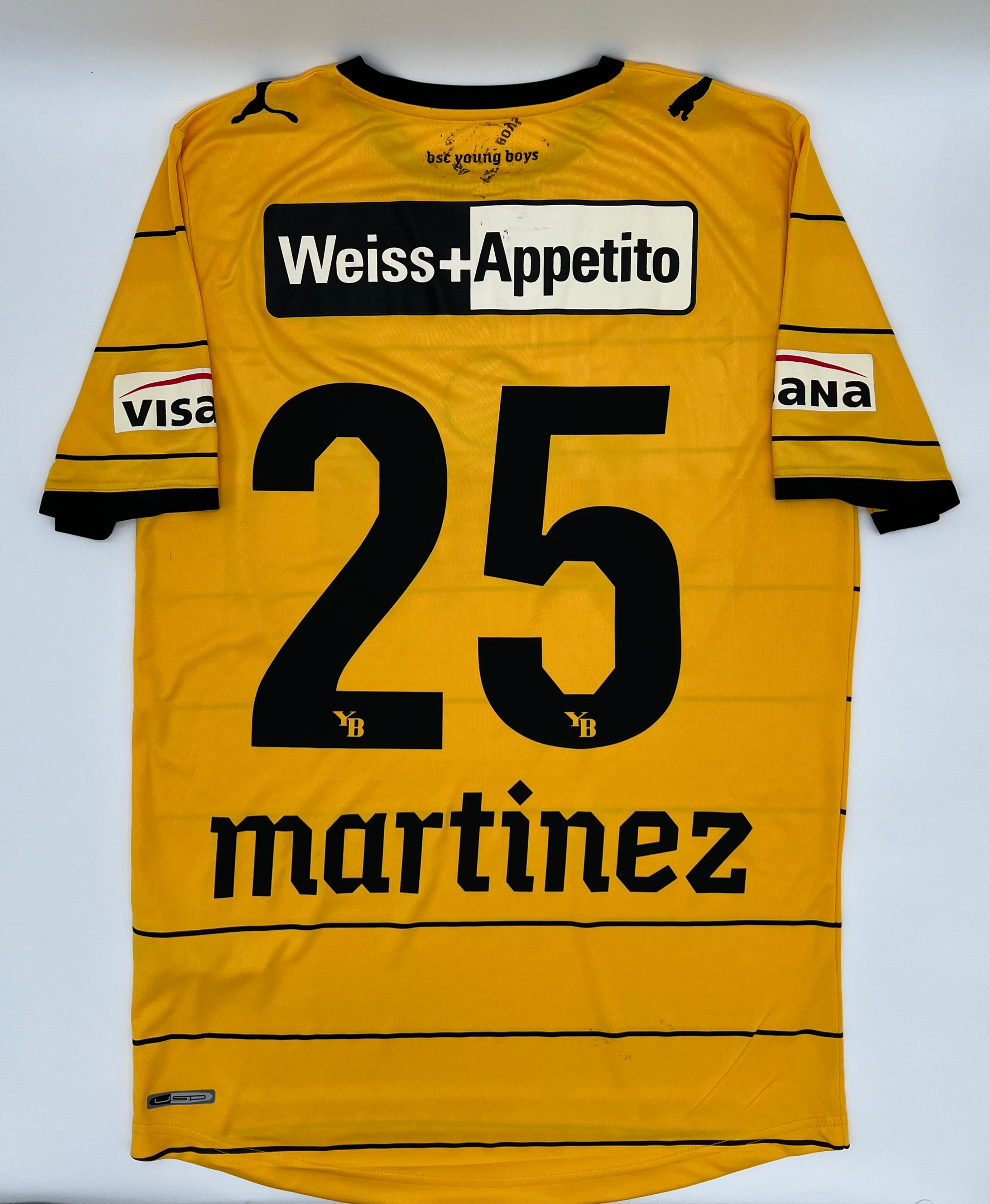 Martinez Young Boys 2011 Home Jersey M Back View