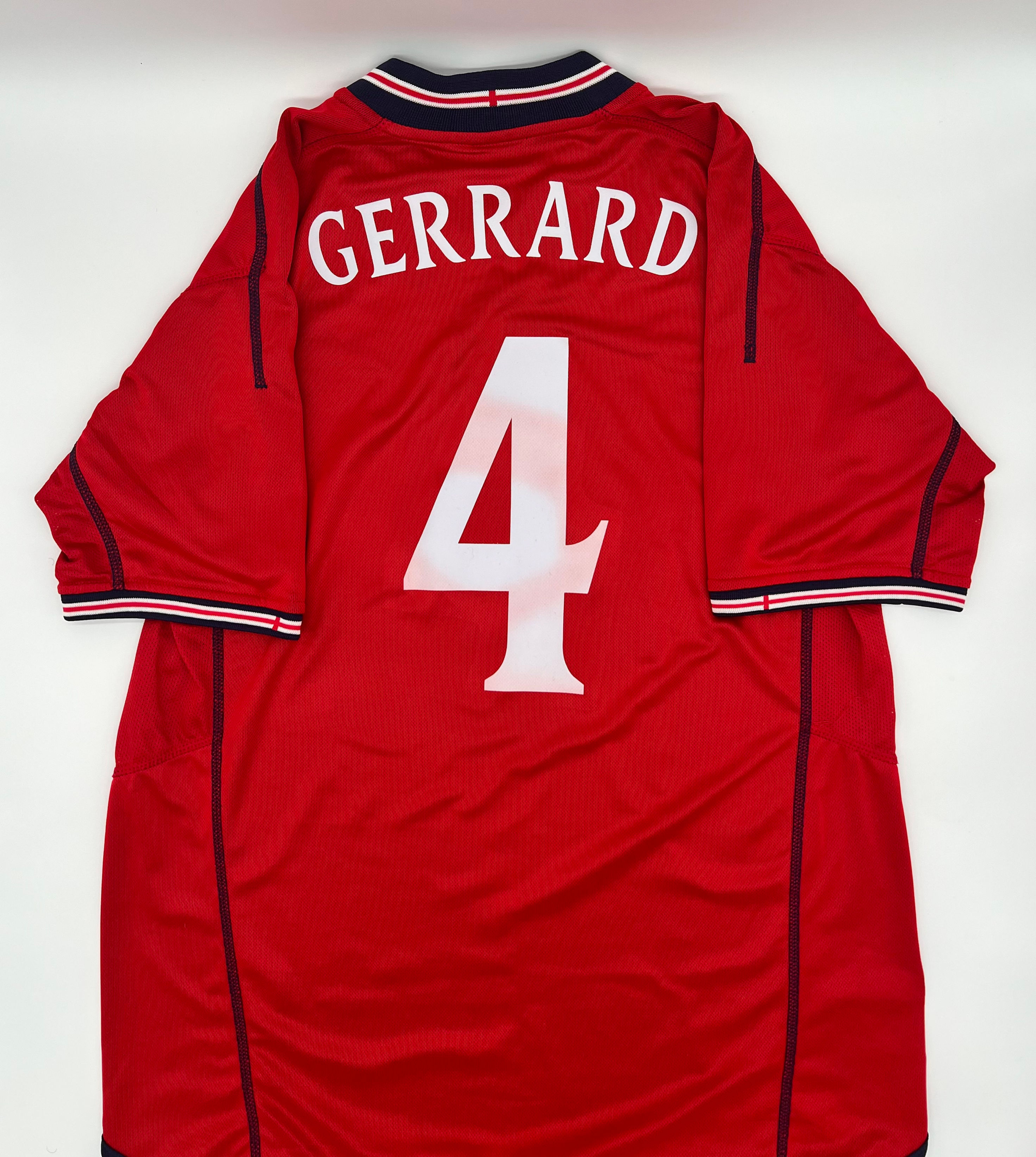 gerrard england 2002 away jersey l back view