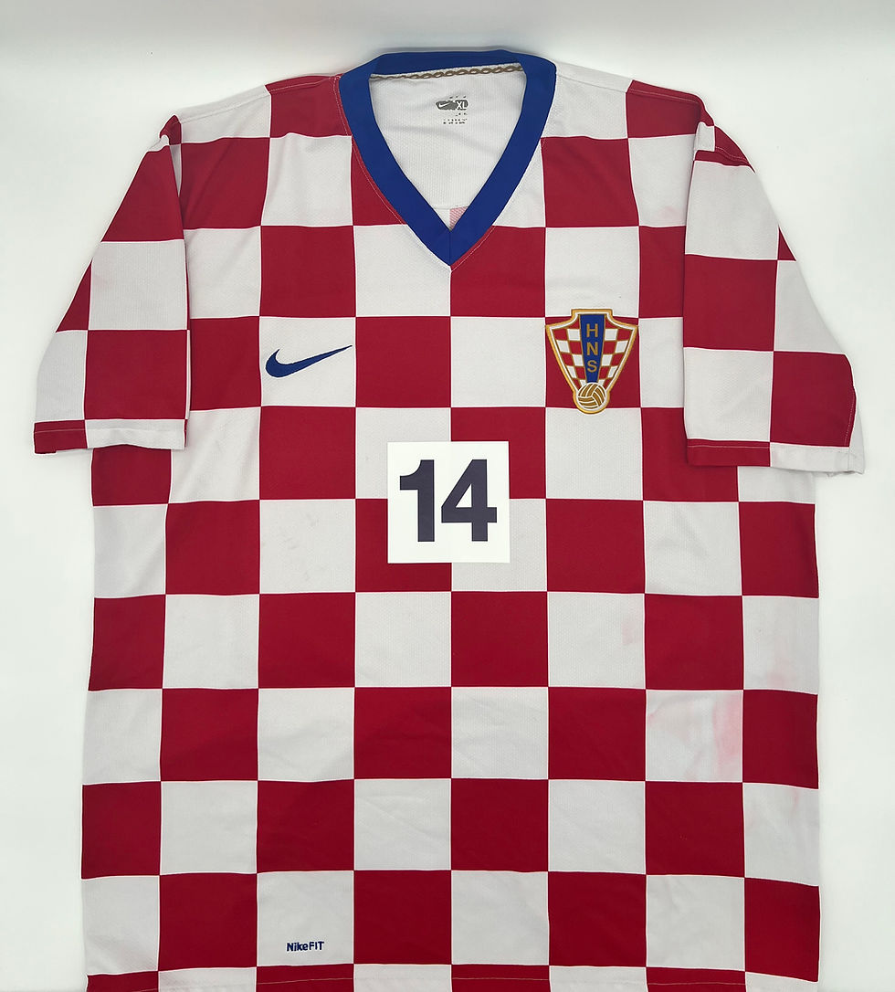 Thumbnail: modric croatia 2008 home jersey xl Front View