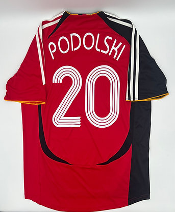 Germany 2006/2007 Away Podolski #20 Soccer Jersey (S)