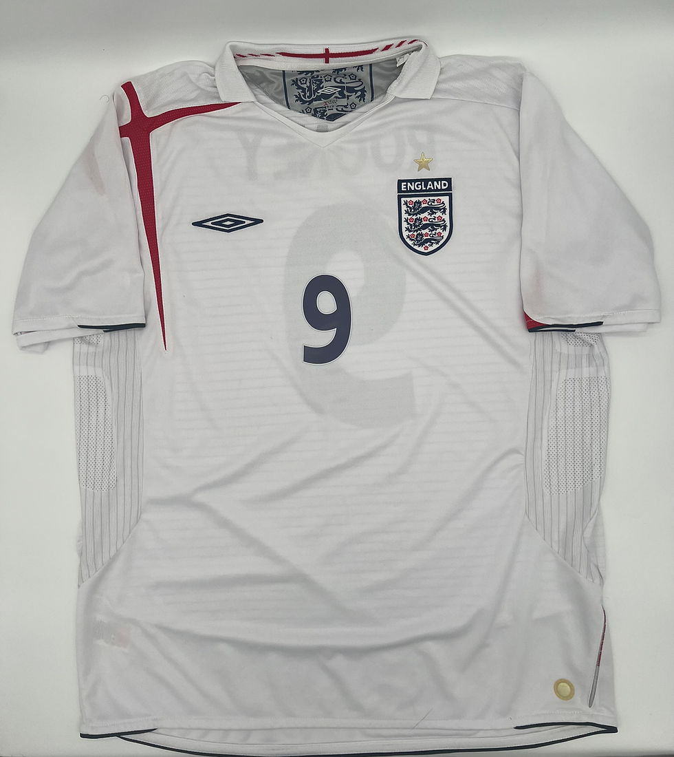 Thumbnail: Rooney England 2005 Home Jersey XL Front View