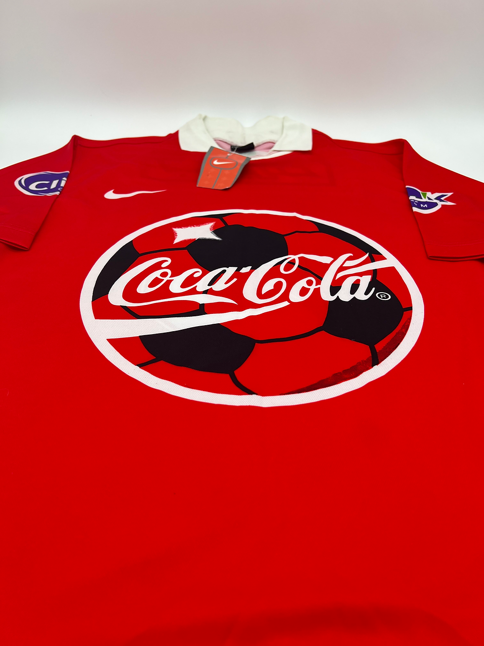 Thumbnail: Al Ahly SC (النادي الأهلي ) 2001/2002 Home Soccer Jersey Front Parallel View