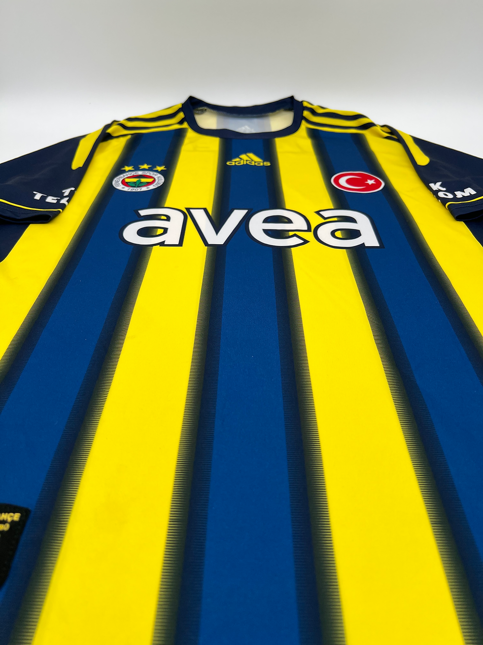 Thumbnail: Fenerbahce 2011/2012 Home Soccer Jersey (M) Front Parallel View