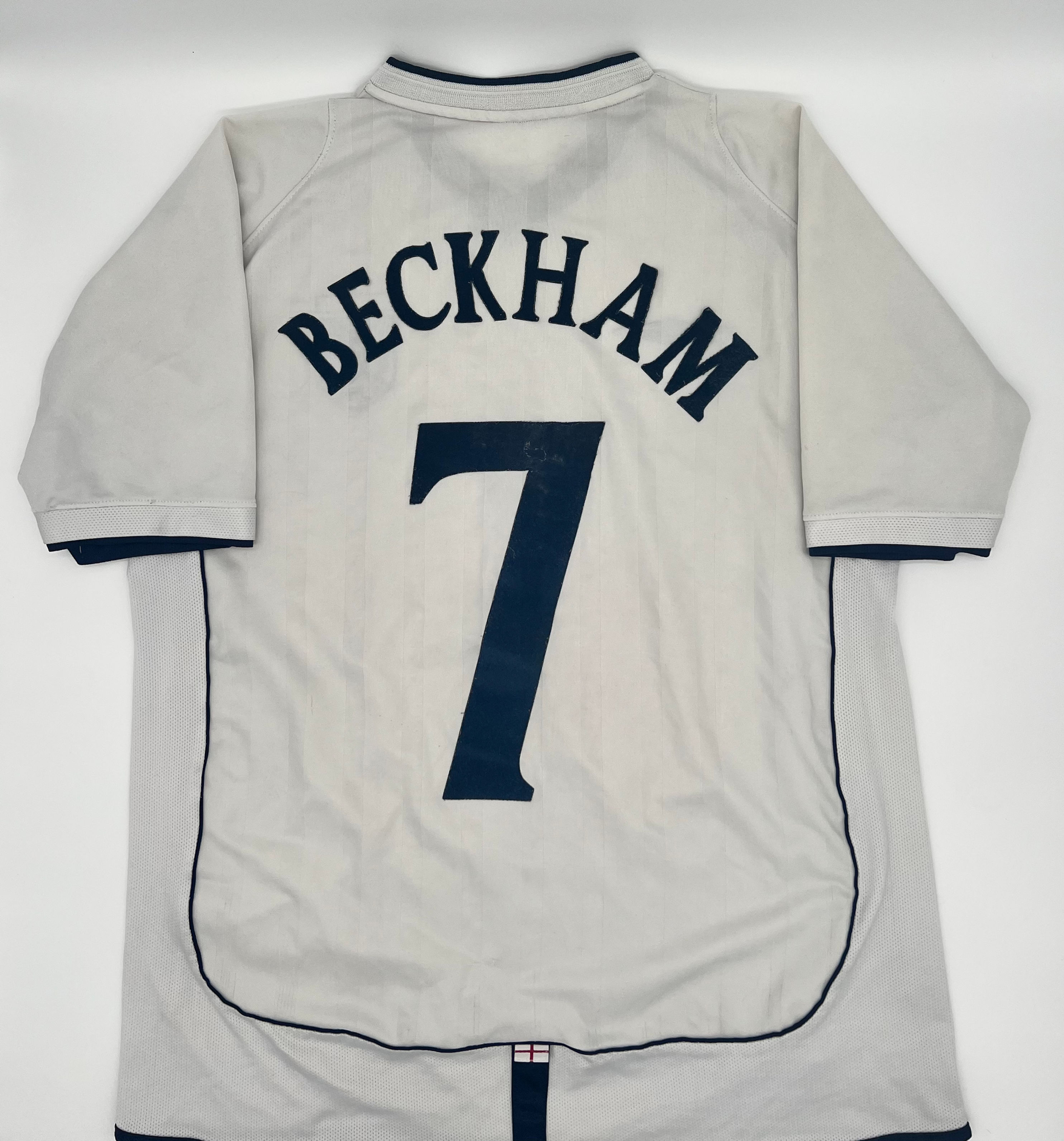 beckham england 2001 home jersey l Back View