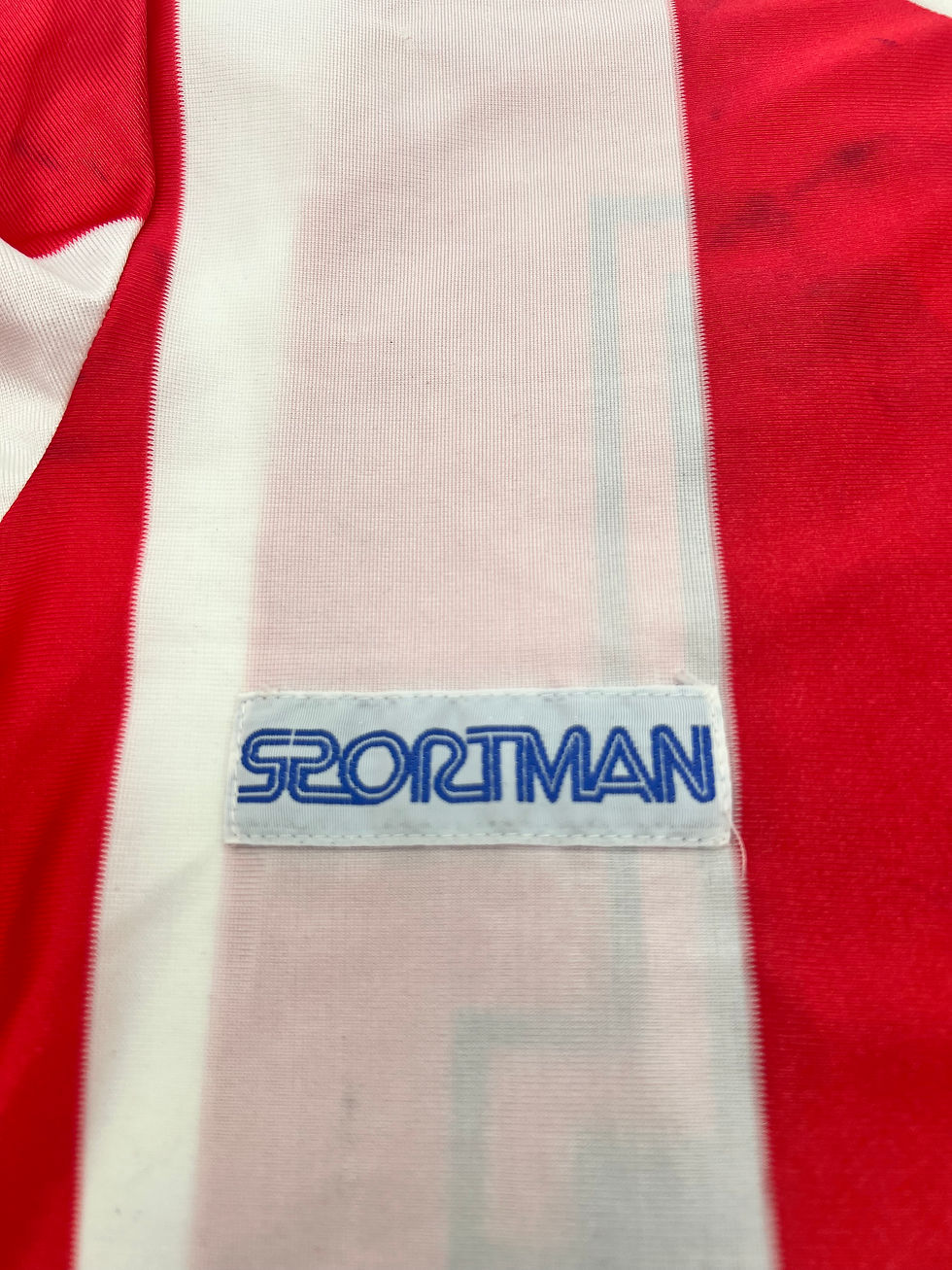 Thumbnail: Paraguay 1989 Copa America Player Issued Jersey Front Close Up View