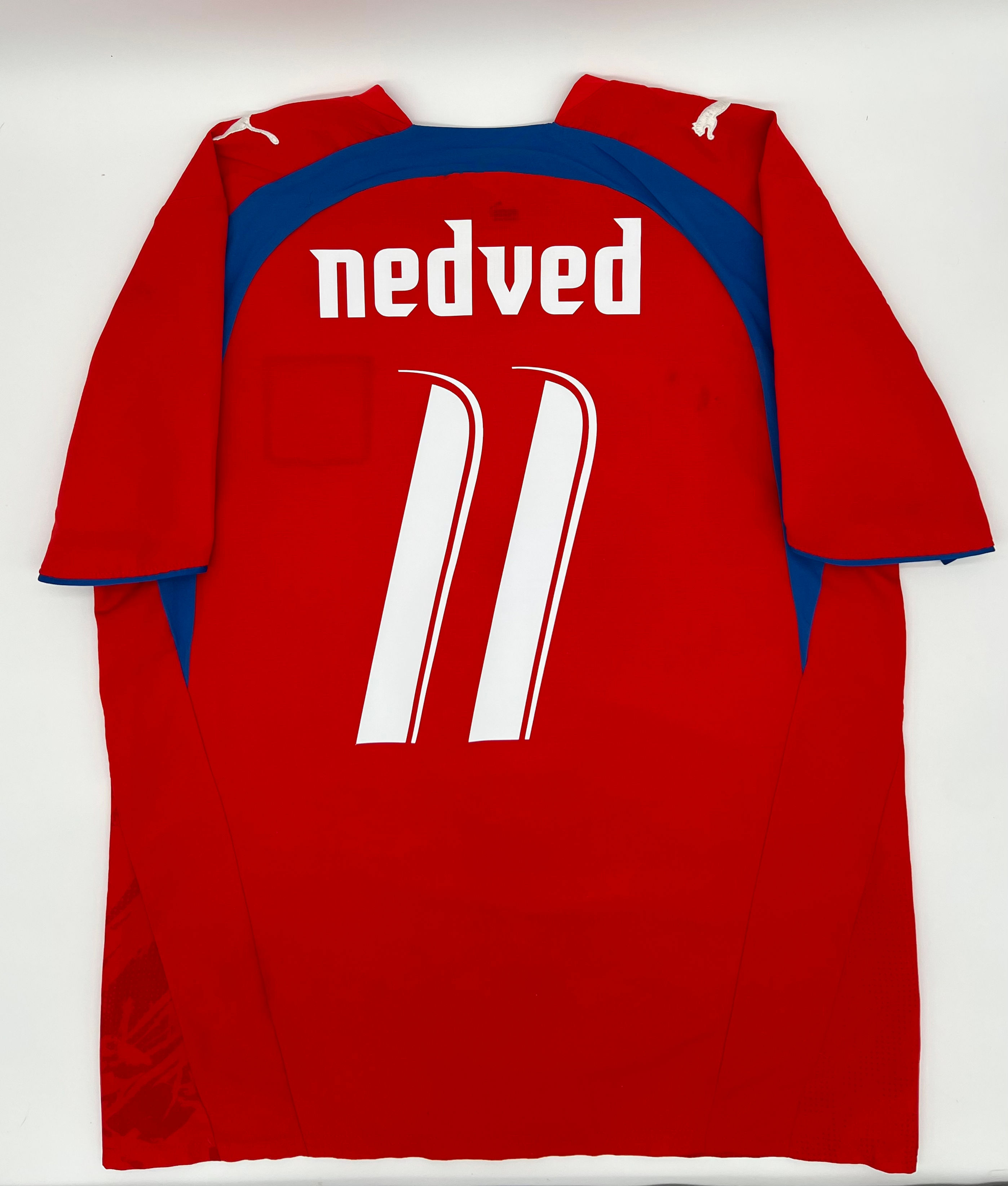 nedved Czech Republic 2006 home jersey Back View