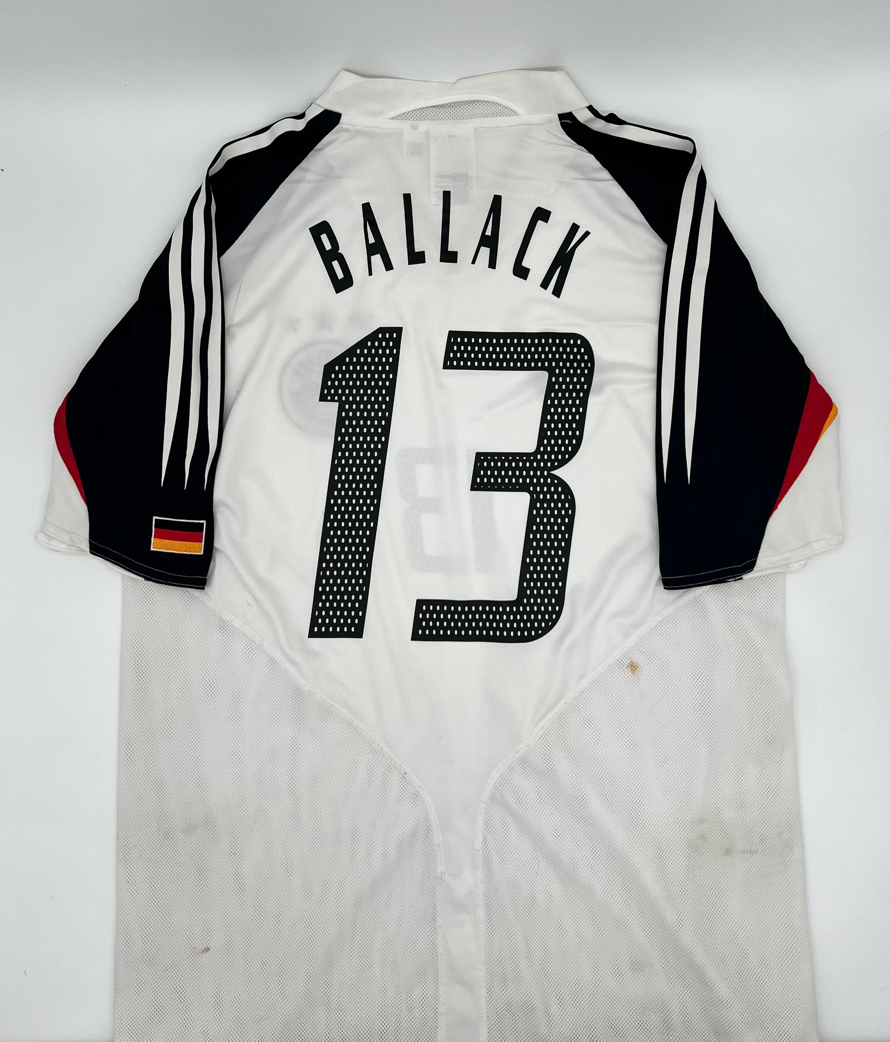 Ballack Germany 2004 Home Jersey L Back View