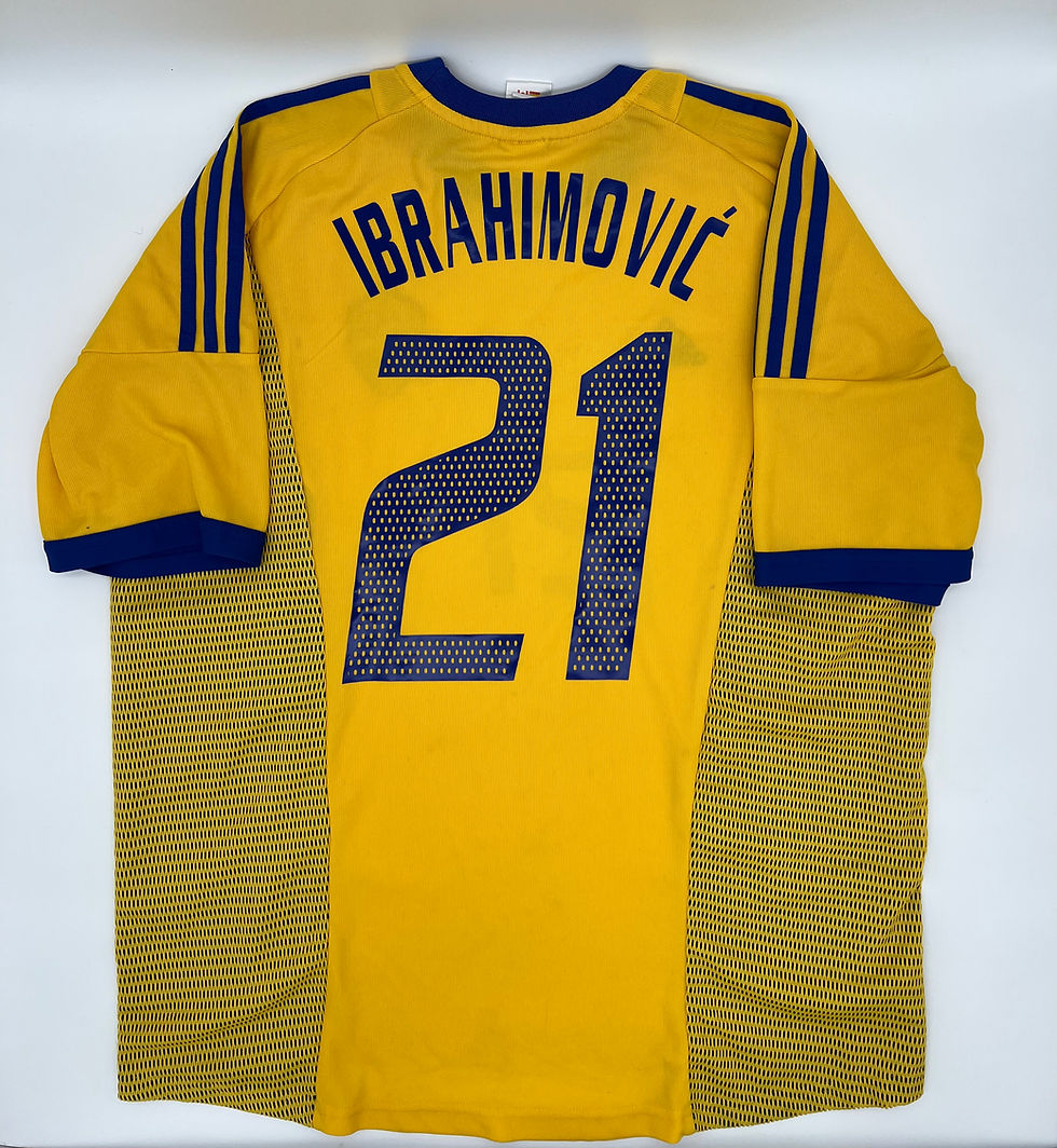 Ibrahimovic Sweden 2002 Jersey XXL Back View
