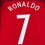 Thumbnail: Portugal 2016/2017 Home Cristiano Ronaldo #7 Soccer Jersey (XL) Back Close Up View