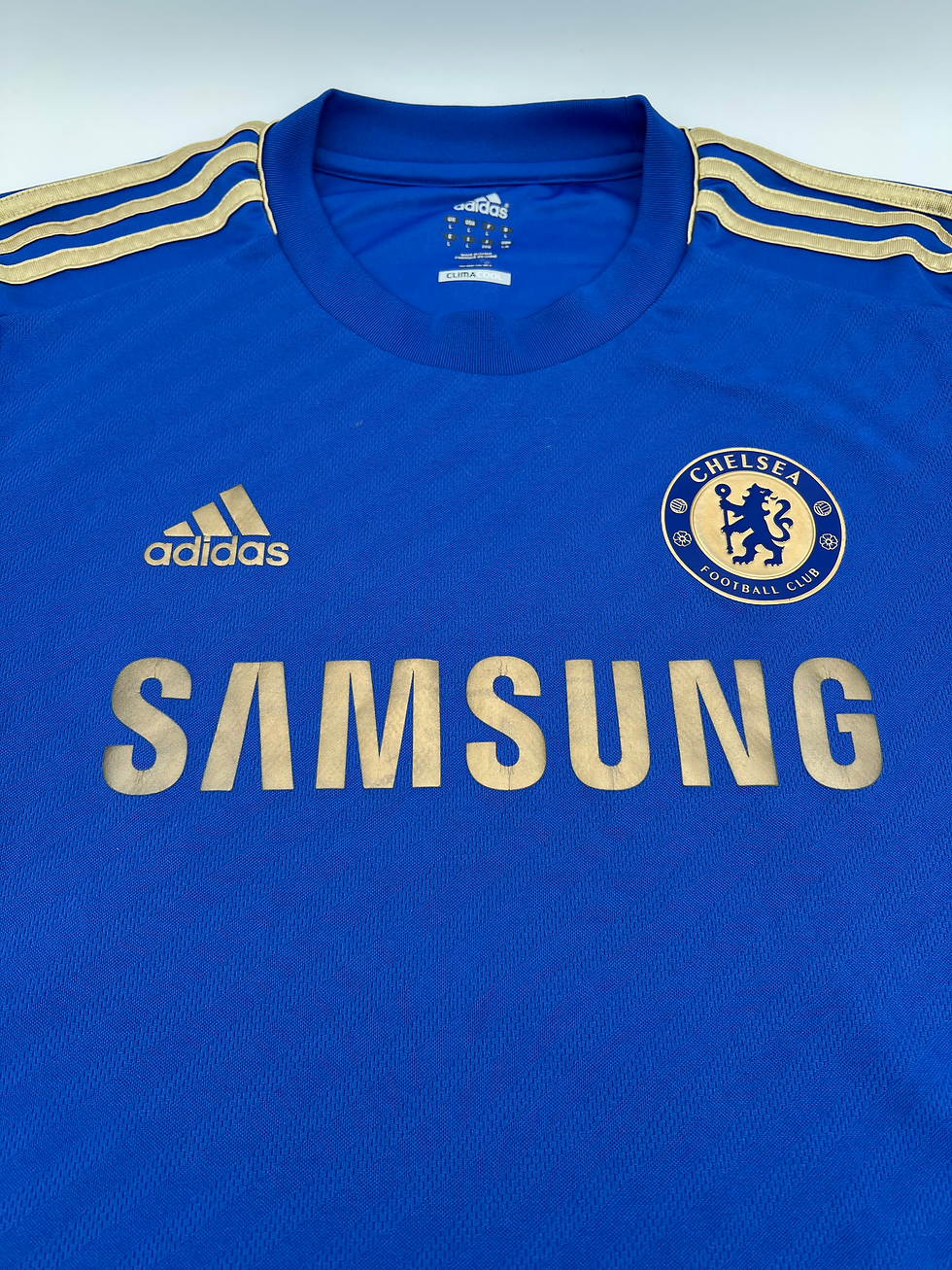 Thumbnail: Hazard Chelsea 2012 Home Jersey L Front Close Up View