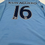 Thumbnail: Manchester City FC 2011/2012 Aguero #16 Long Sleeve Soccer Jersey (S) Back Parallel View