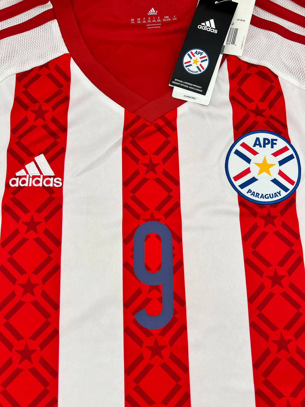 Thumbnail: Santa Cruz Paraguay 2015 Home Jersey 2XL Front Close Up View