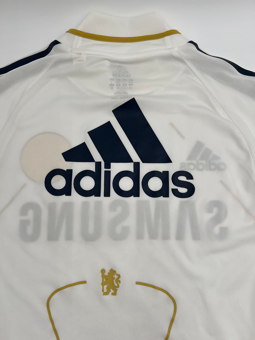 Thumbnail: Chelsea FC 2010/2011 Player Issue (Formotion) Long Sleeve Soccer Jersey (S) Back Close Up View