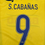 Thumbnail: America 2008/2009 Home Cabañas #9 Soccer Jersey (M) Back Close Up View