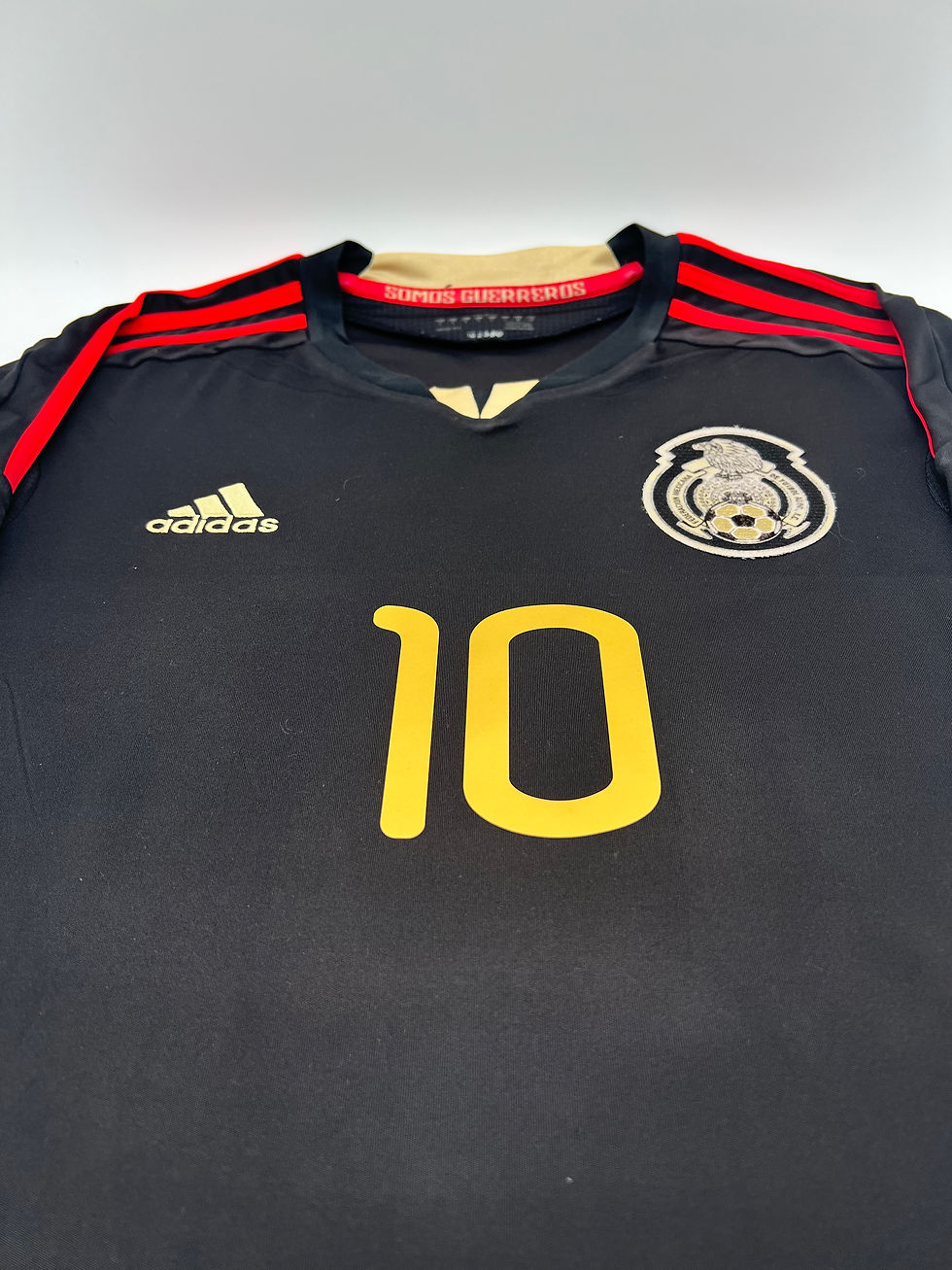 Thumbnail: Mexico 2011 Away Dos Santos L Jersey Front Close Up View