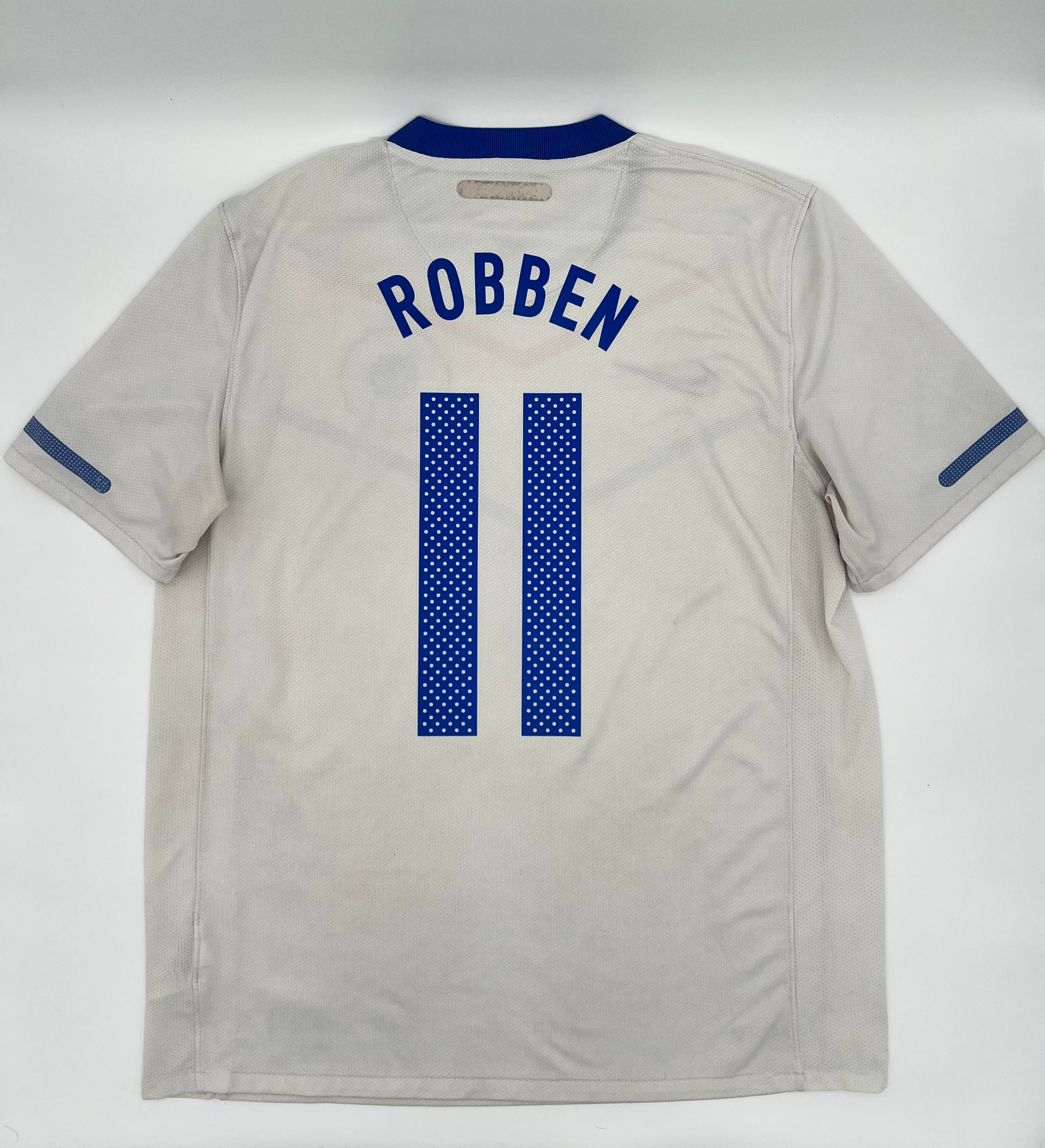 Robben Netherlands 2010 Away Jersey M Back View