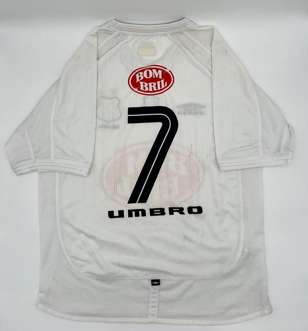 Thumbnail: robinho santos 2002 home jersey m back view