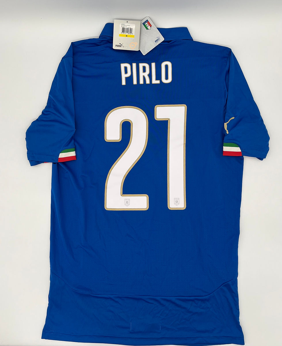 Pirlo italy 2014 home jersey Back View
