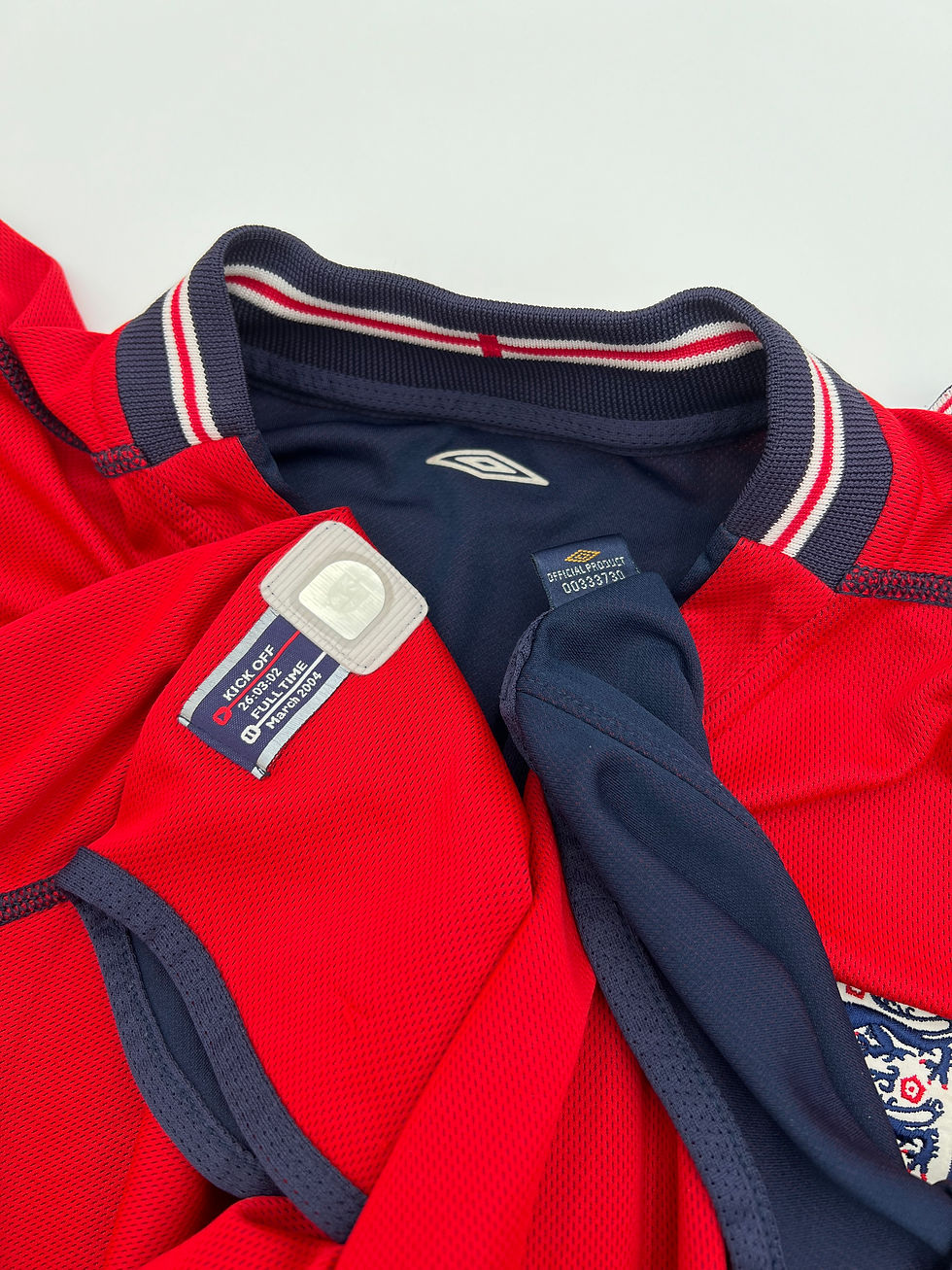 Thumbnail: England 2002/2003/2004 Away Beckham #7 Soccer Jersey (L)