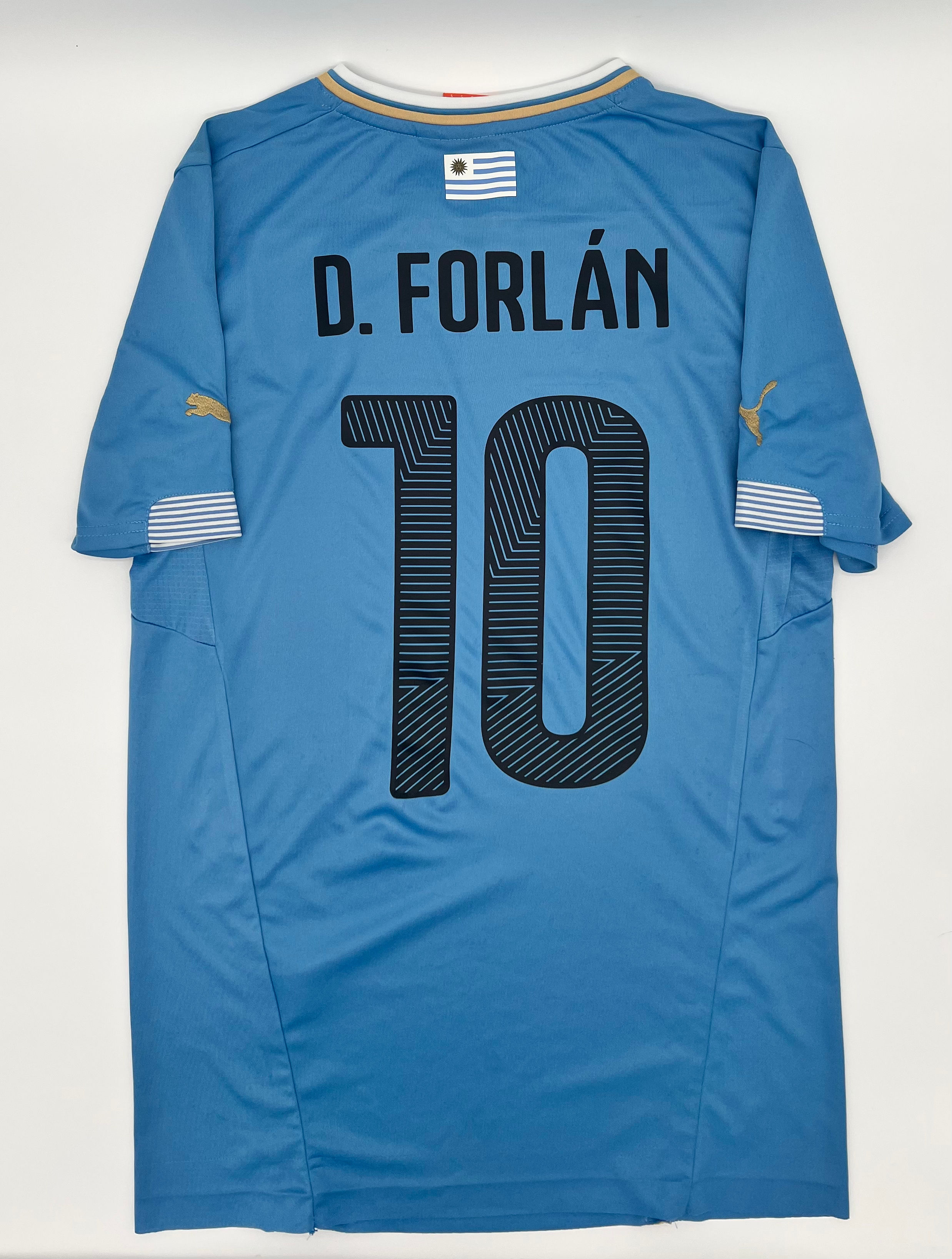 Forlan Uruguay 2014 Home Jersey S Back View