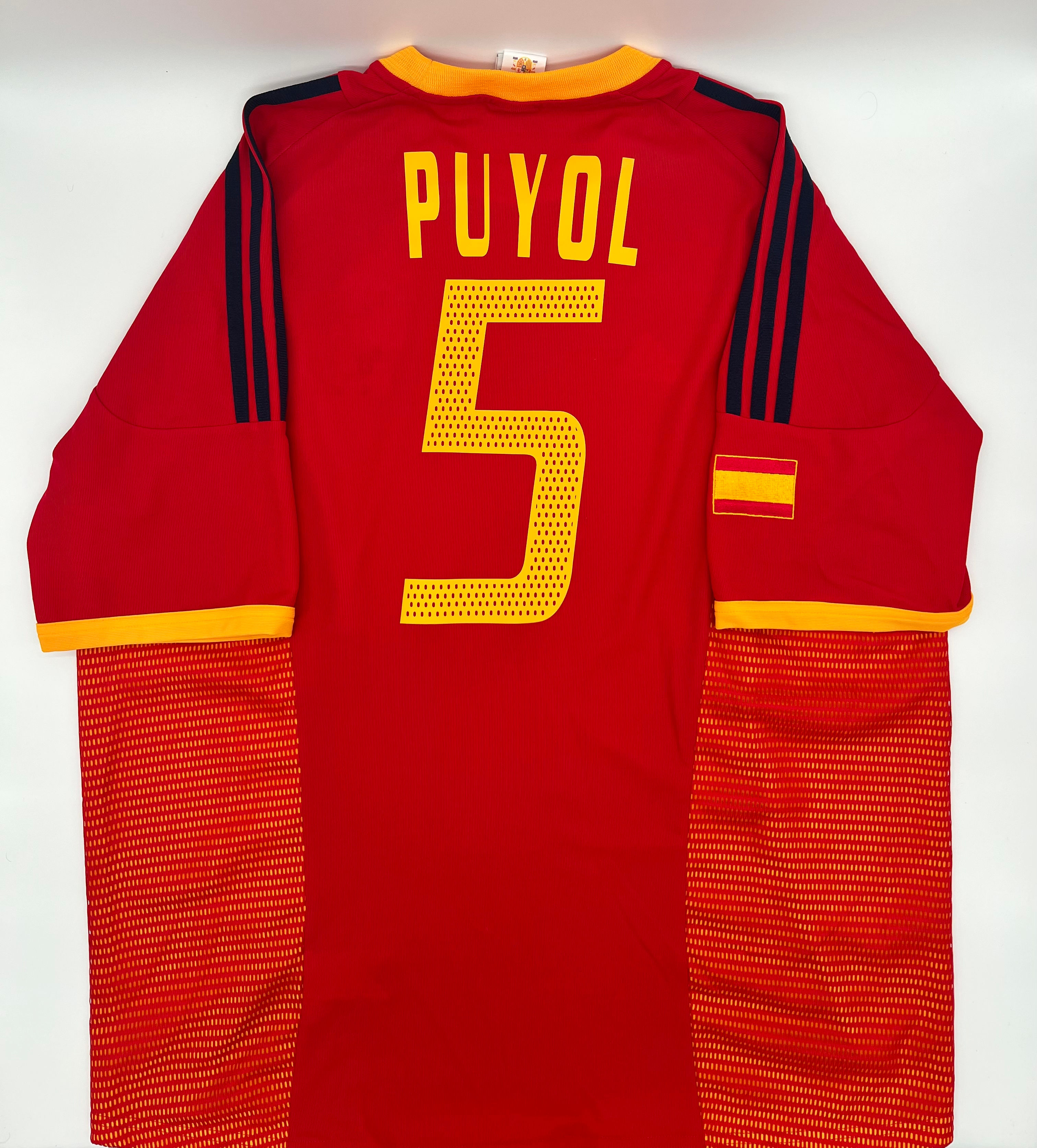 puyol spain 2002 home jersey xl