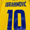 Thumbnail: Ibrahimovic Sweden 2007 Home Jersey Back Close Up View