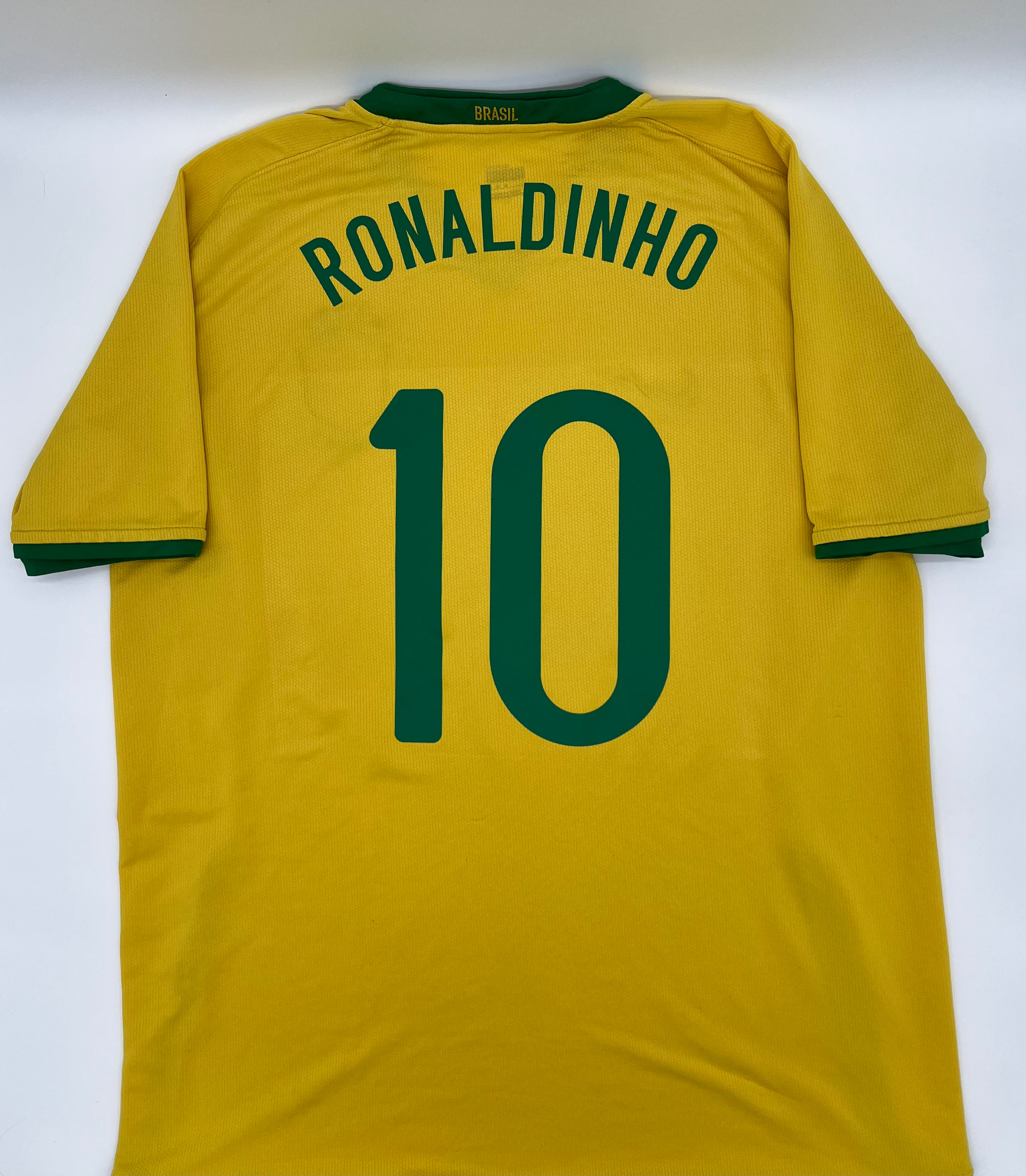 Ronaldinho Brazil 2008 Home Jersey XL Back View