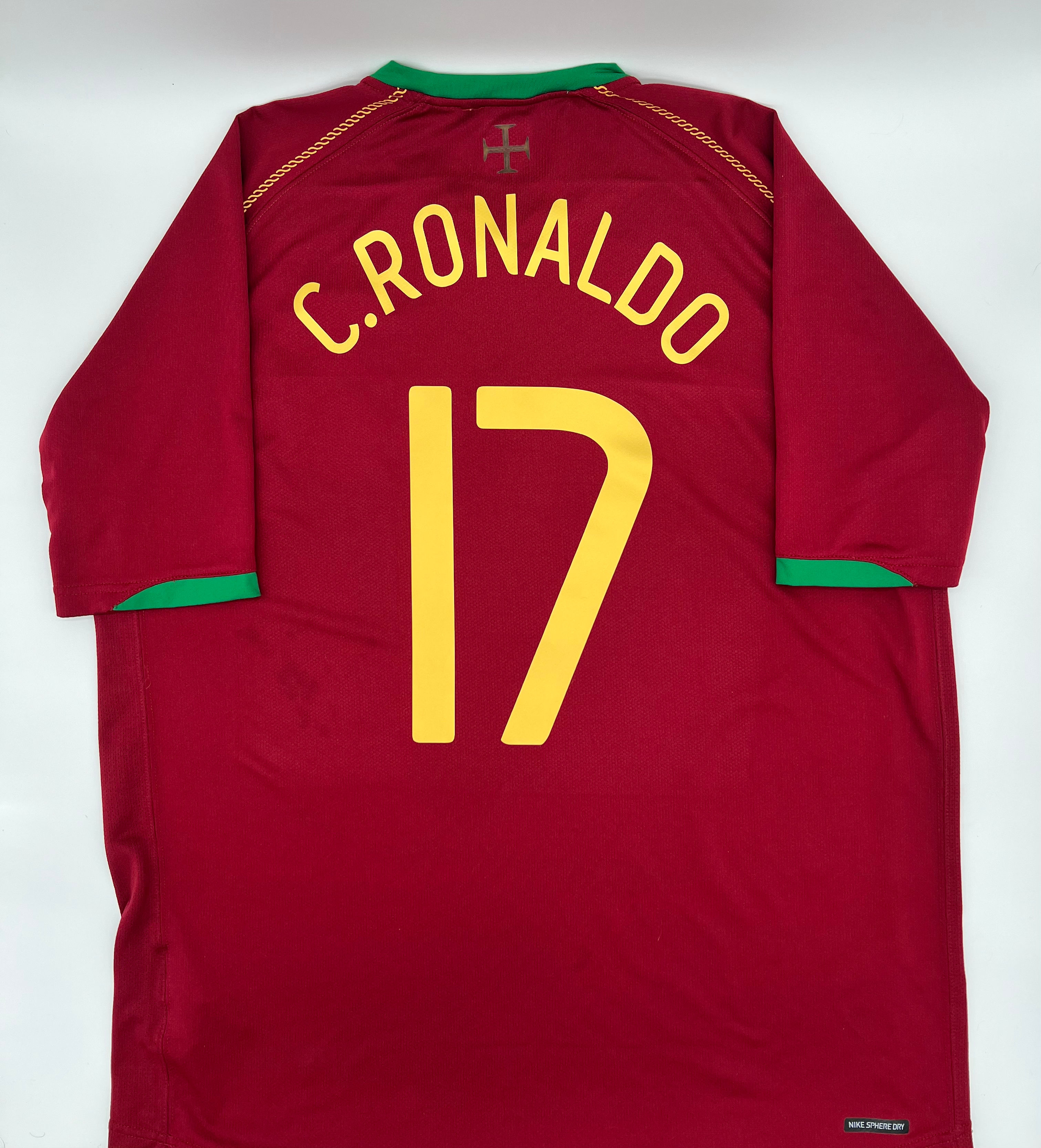 Cristiano Ronaldo Portugal 2006 Home Jersey XL Back View