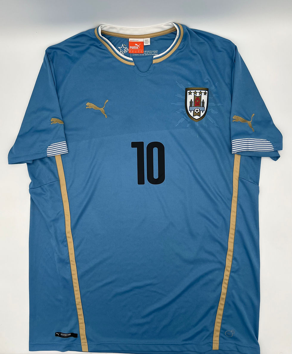 Forlan Uruguay 2014 Home Jersey XL front view