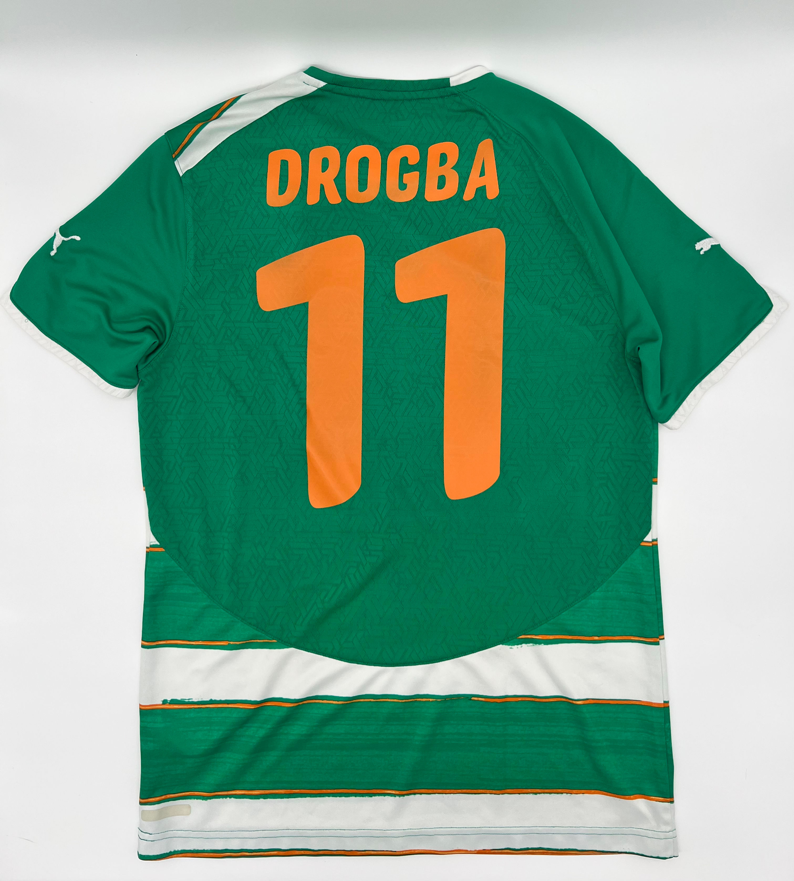 Ivory Coast 2010/2011 Home Drogba #11 SoccerJersey (M)