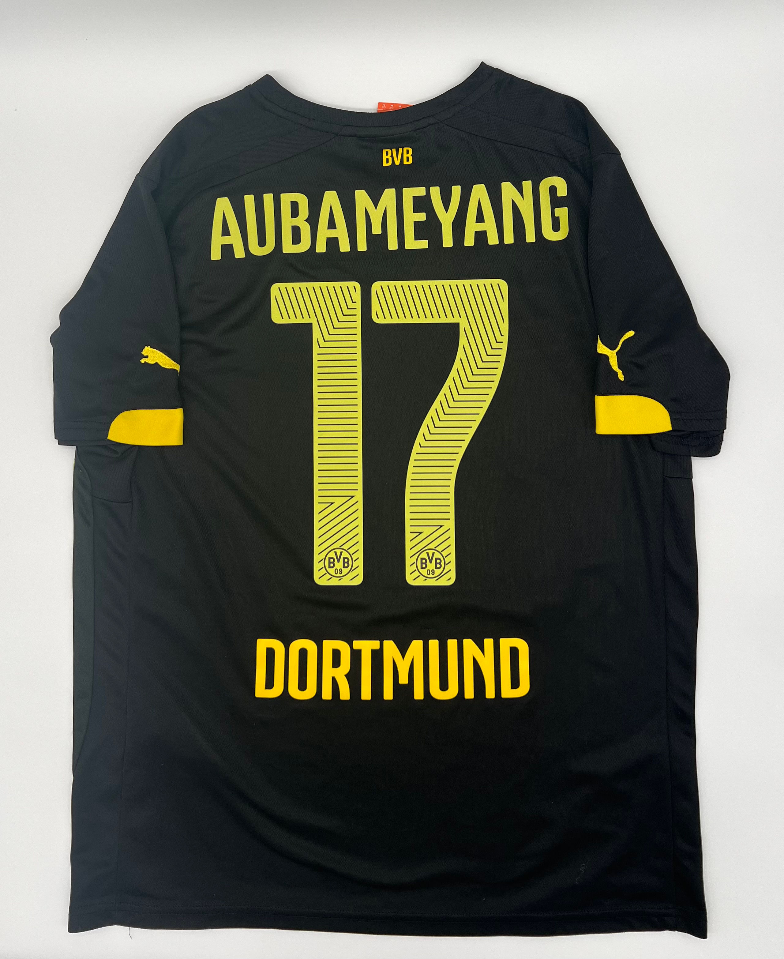 Aubameyang Borussia Dortmund away jersey Back View